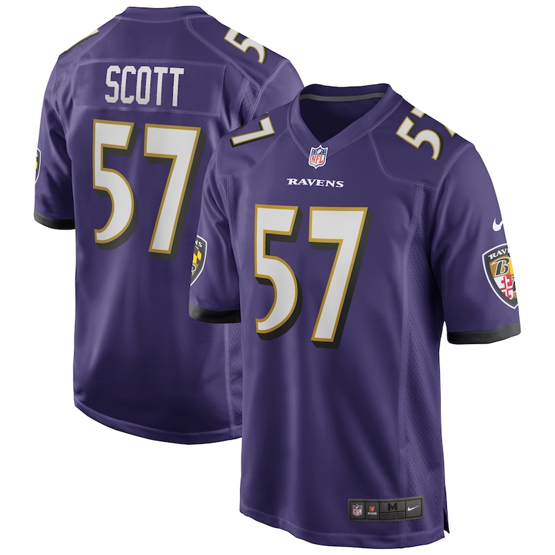 None Bart Scott BAL Ravens Timeless Premium Jersey Game Day Wear