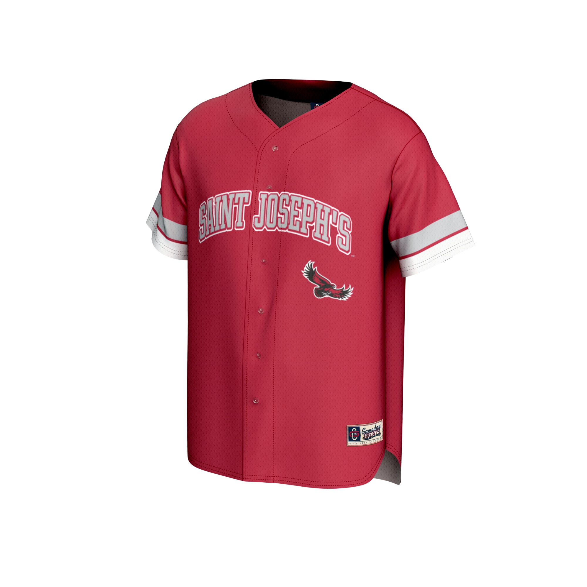 [DDG] Saint Joseph's Hawks GameDay Greats Youth Spirit Baseball Jersey - Crimson
