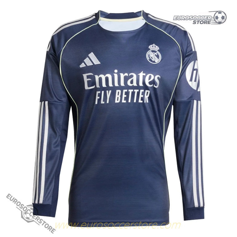 Away Long Sleeve Jersey of Real Madrid with MBAPPÉ 10 for the 25-26 season