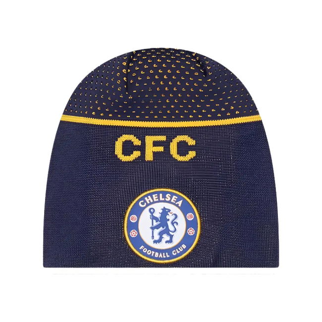 2022-2023 Chelsea Lion Crest Engineered Skull Beanie Navy Shirt for...