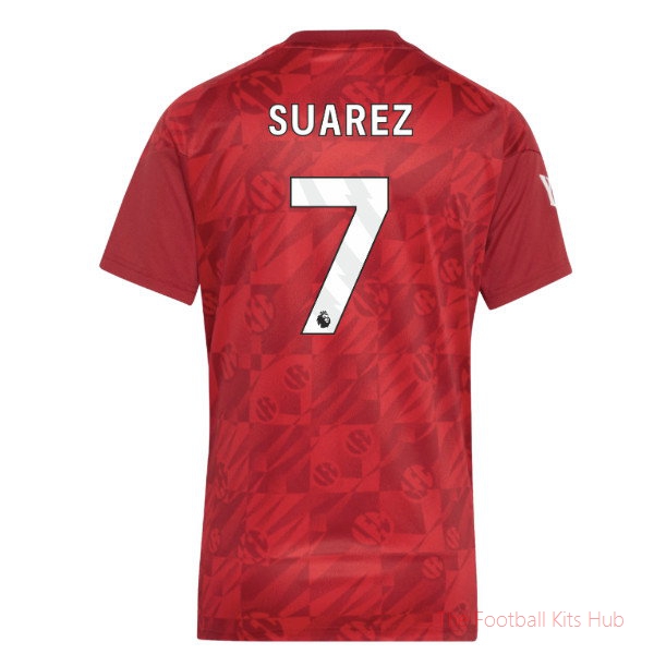 [EFKS] 2026-2027 Liverpool Pre-Match Warm Up Shirt Active Maroon - Womens Suarez 7