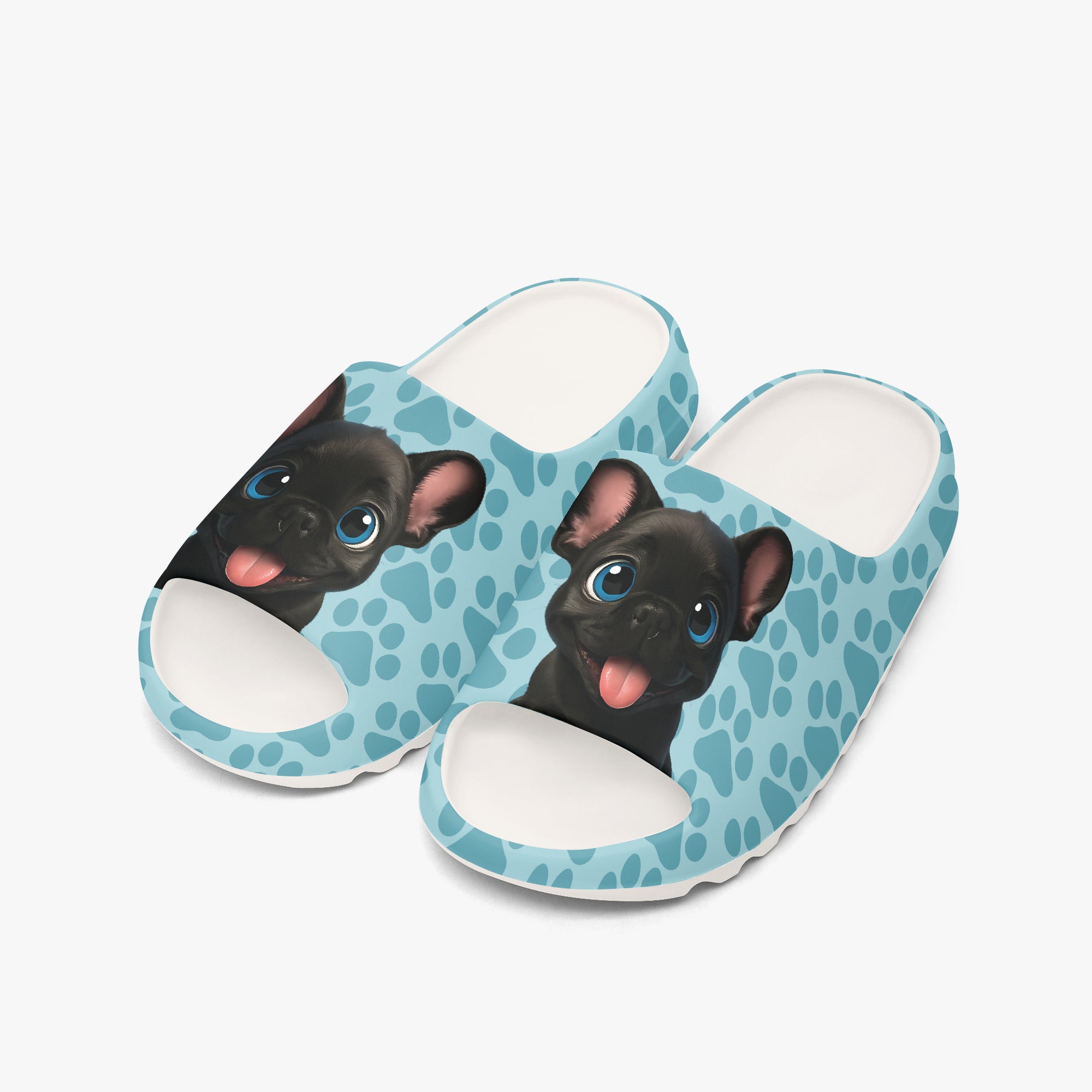 - French Bulldog Themed Slide Sandals For Dog Lovers | Durable Build
