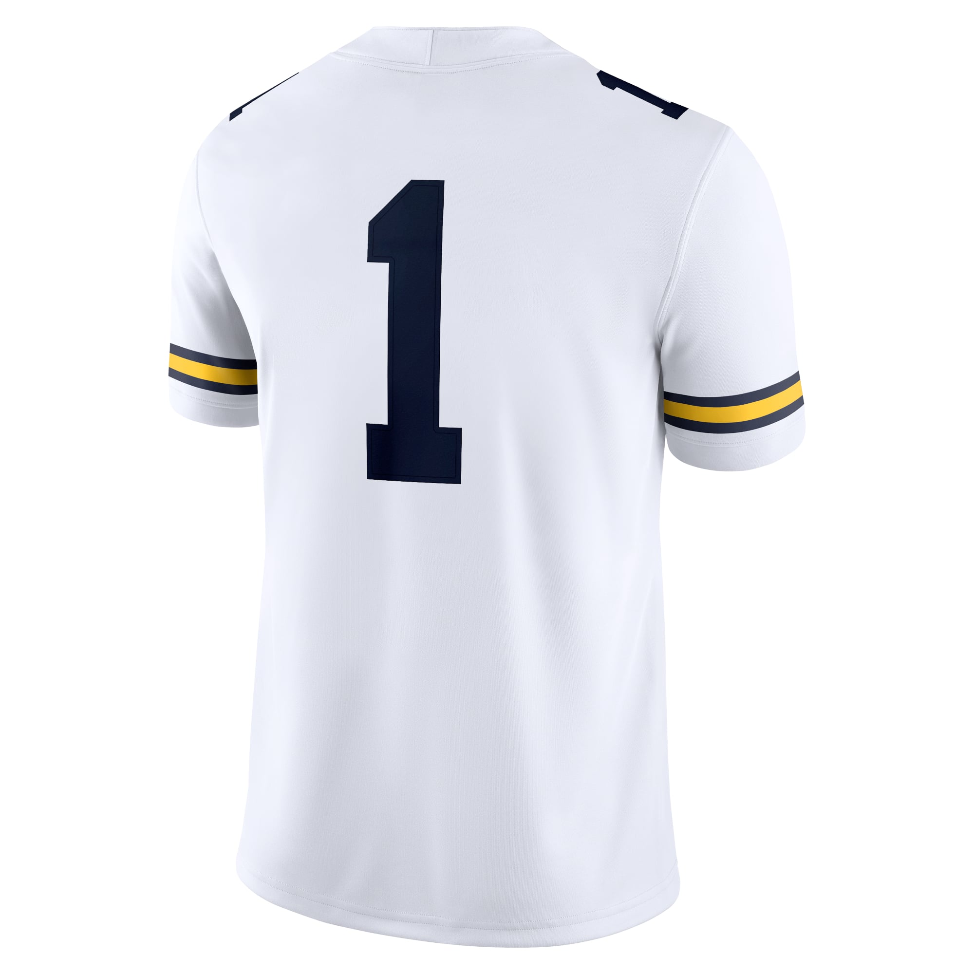 #1 Michigan Wolverines Jordan Brand Game Jersey - White
