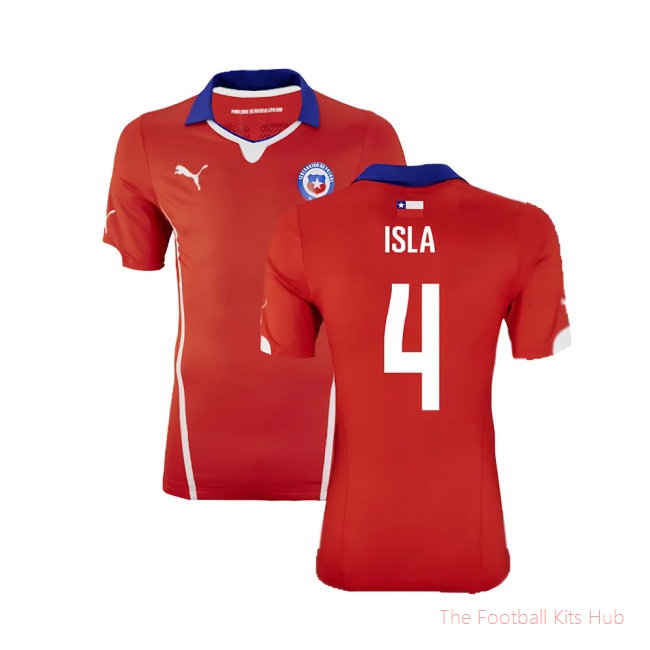 Chile 2014-15 Home Shirt ((Excellent) XL) (Isla 4)