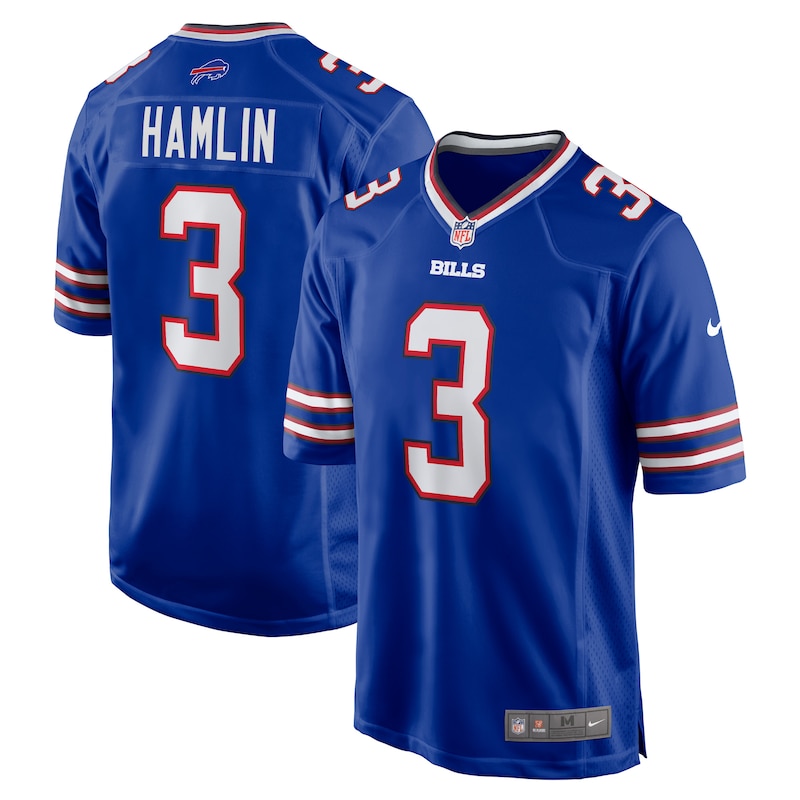 None Damar Hamlin BUF Bills Energetic Official Jersey Game Day Wear