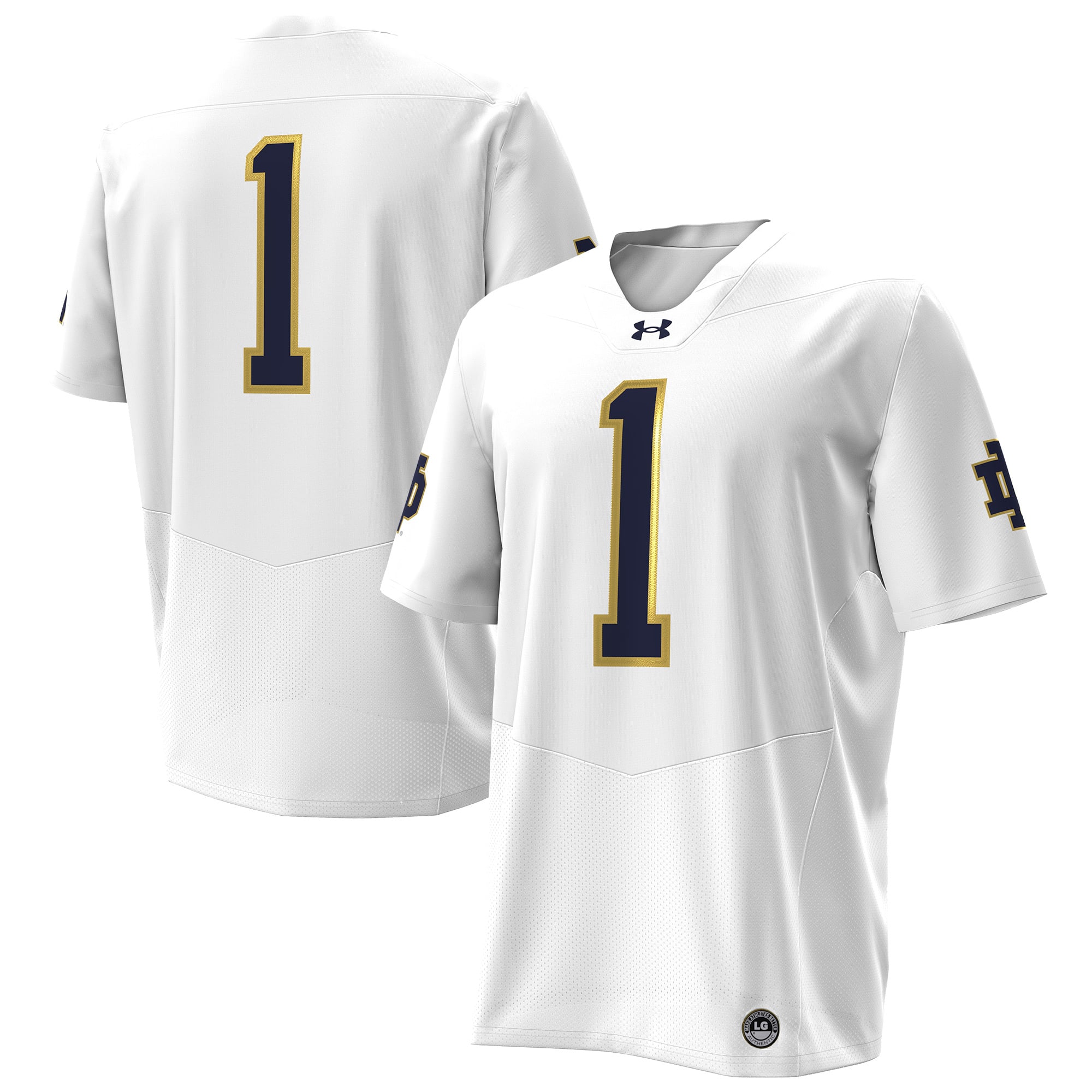 Men's White Notre Dame Fighting Irish Premier Football Jersey