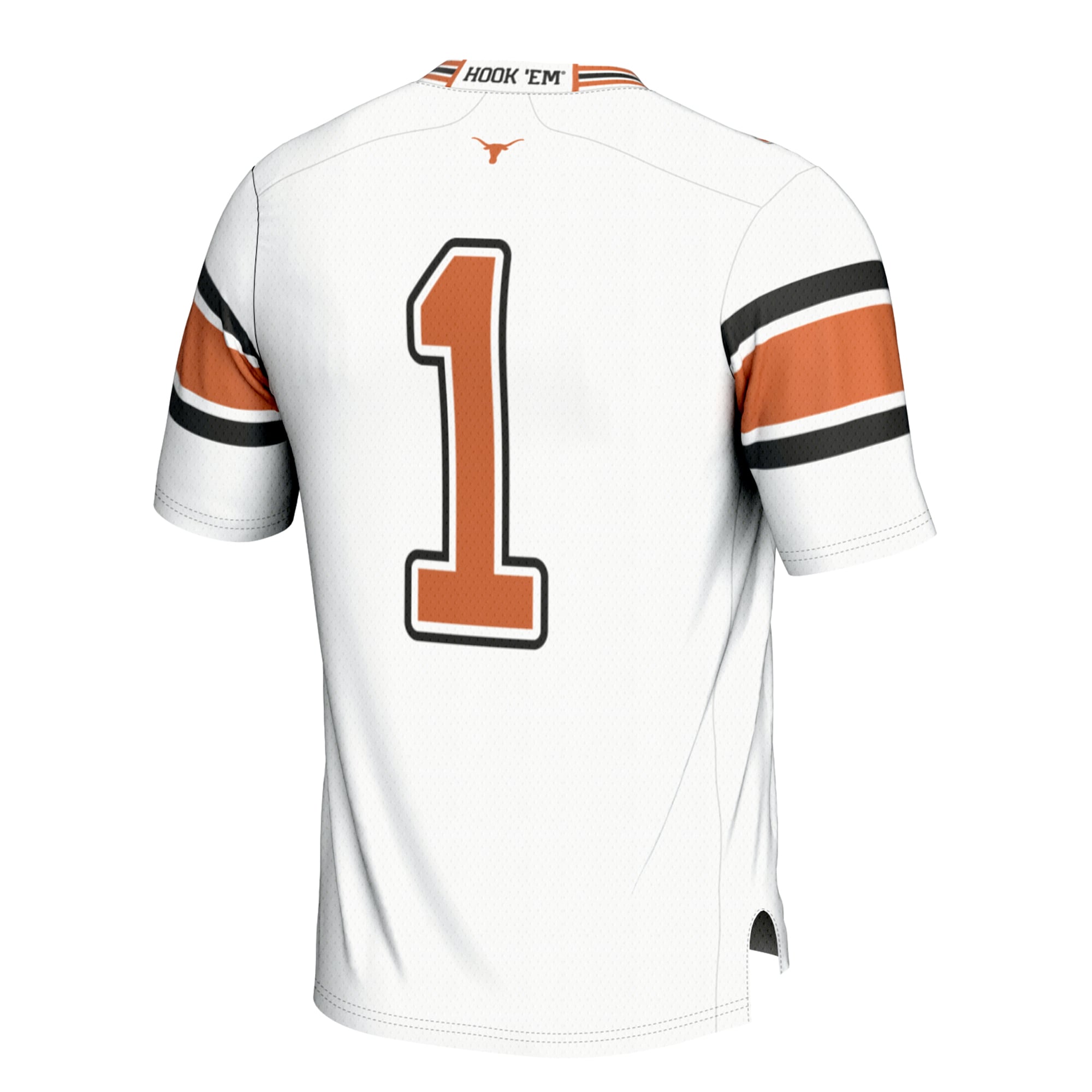 Youth #1 White Texas Longhorns Football Jersey