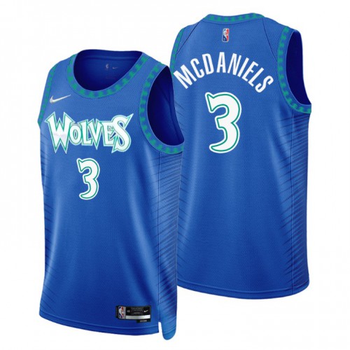 Minnesota Minnesota Timberwolves #3 Jaden Mcdaniels Mens Nike Royal 2021/22 Swingman NBA Jersey ¨C City Edition Mens