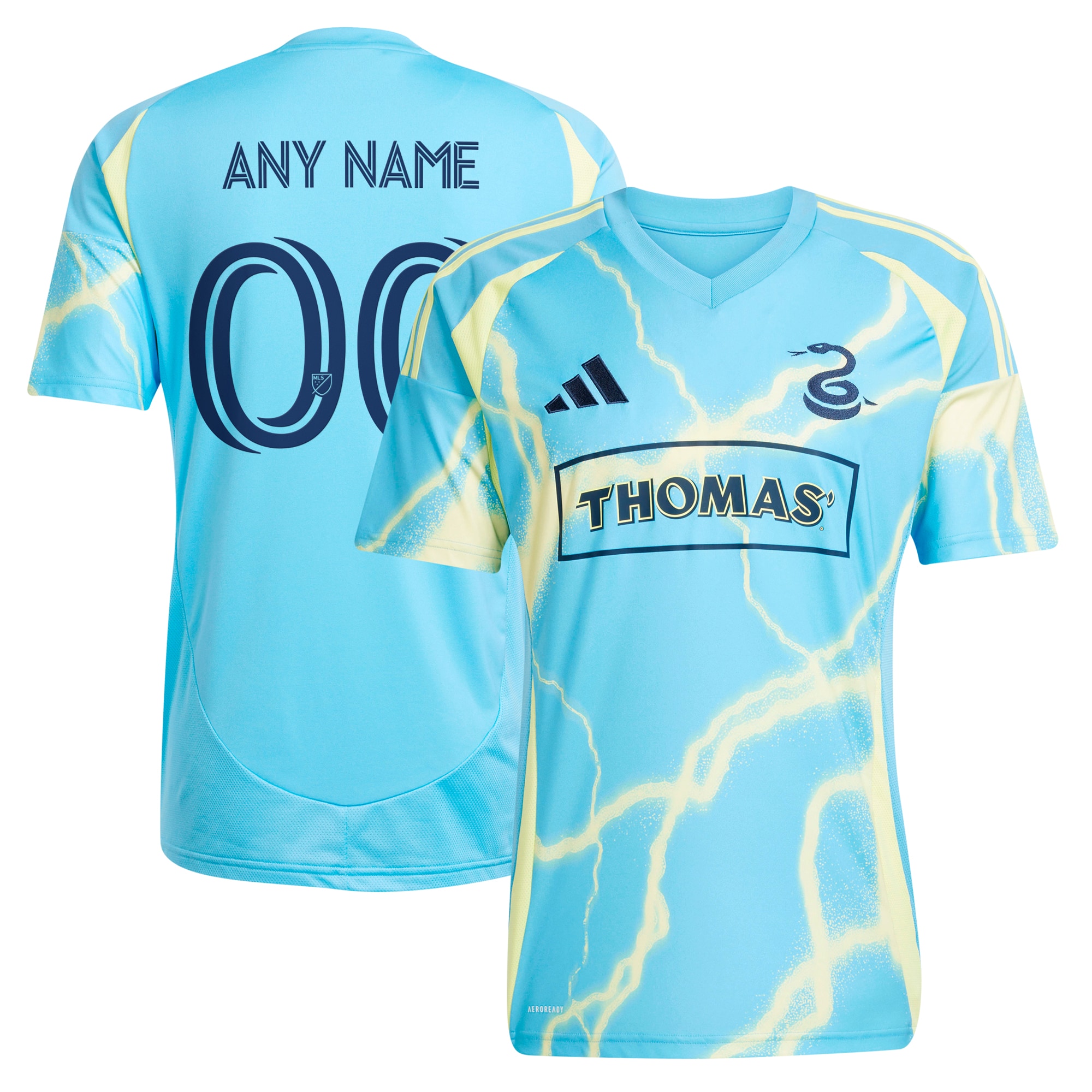 [LK] Philadelphia Union 2025 The Voltage Kit Replica Custom Jersey - Blue