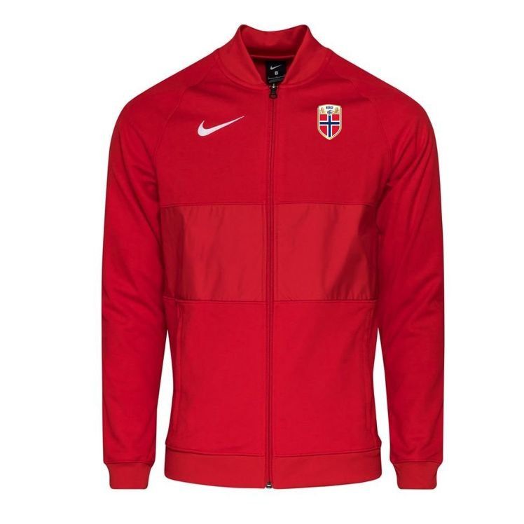 Norway Training Travel Jacket Anthem Red Adidas National Team Wear