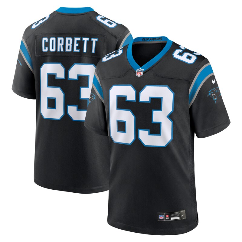 None Austin Corbett CAR Panthers Vintage Durable Jersey Game Day Wear