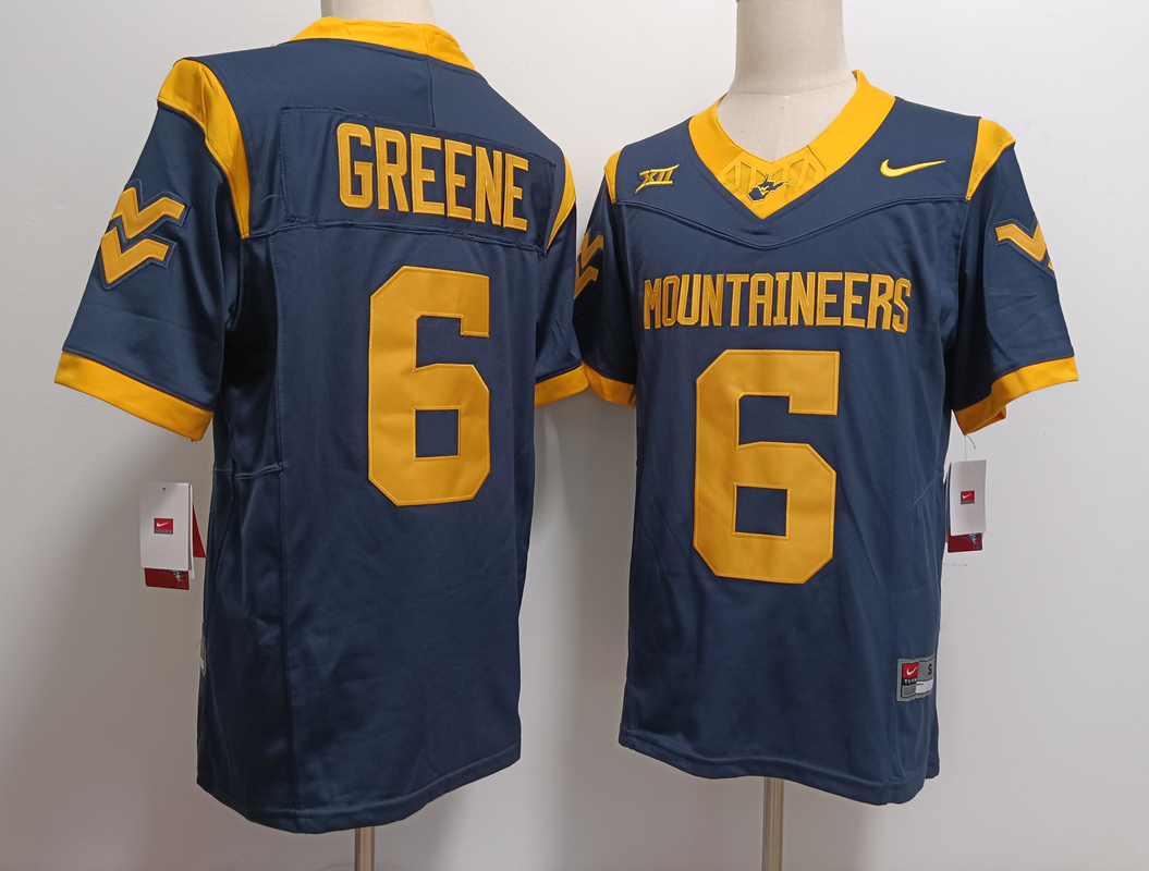 Men's None Green 2024 breathable Garrett Greene #6 college football