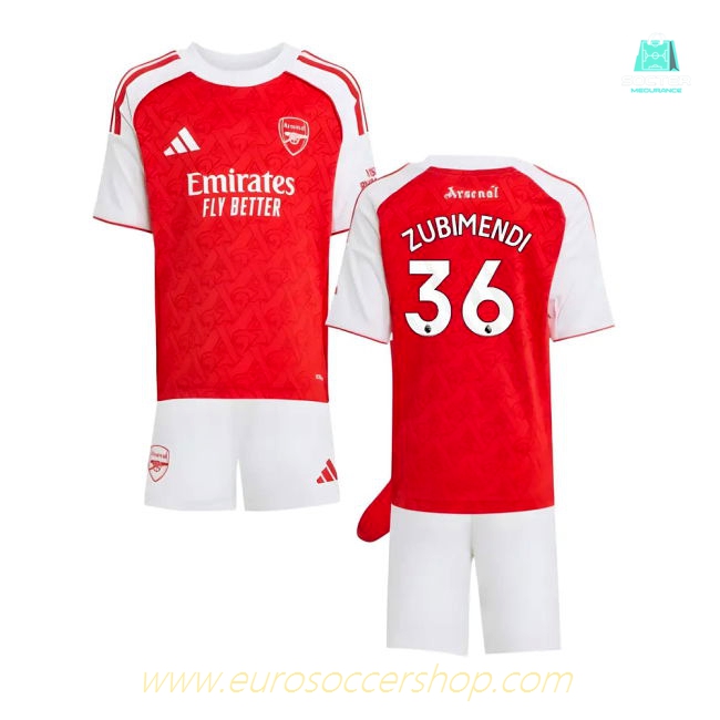 2025-2026 Arsenal Home Mini Kit (Zubimendi 36)