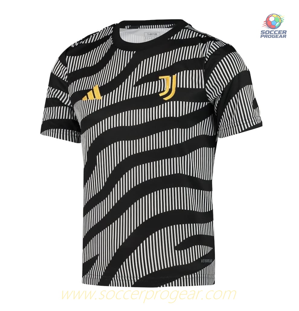Juventus Pre-Match Football Jersey 2023 2024 Black