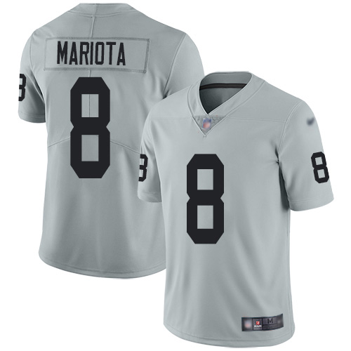 Authentic NFL O R Raiders #8 Marcus Mariota Team Color -v1
