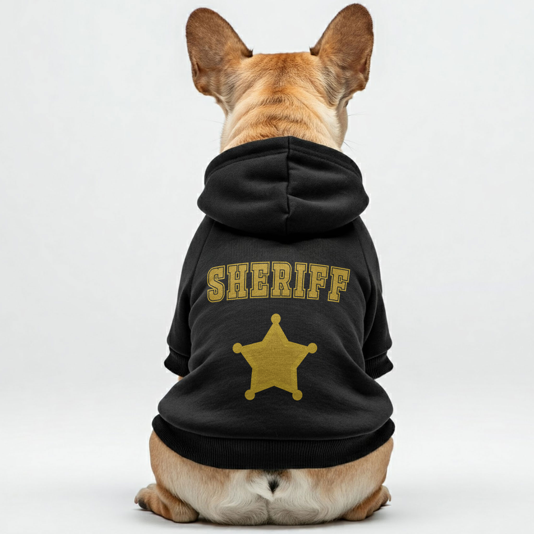 Sheriff - Bulldog Inspired Personalized French Bulldog Hoodies With Funny Quotes – Stylish, Cozy, And Premium 100% Cotton For Dog Lovers