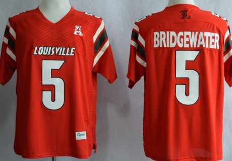 Men's None Red 2024 alternate jersey Teddy Bridgewater #5 game day