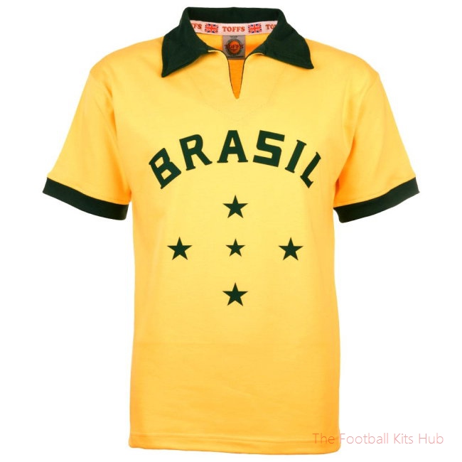 Men Brazil 1960 Retro Football Shirt