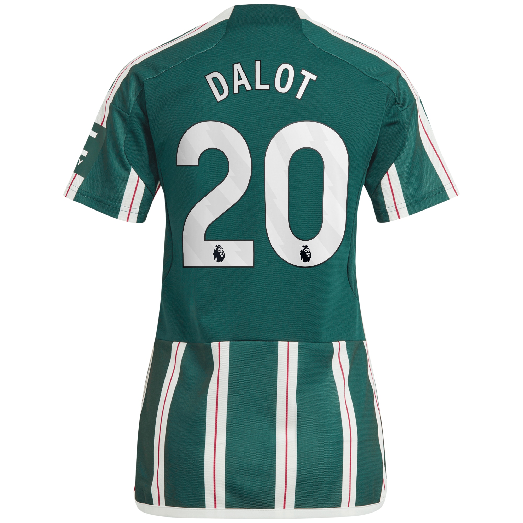[SJH] Diogo Dalot Manchester United Women's 2023/24 Away Replica Player Jersey - Green