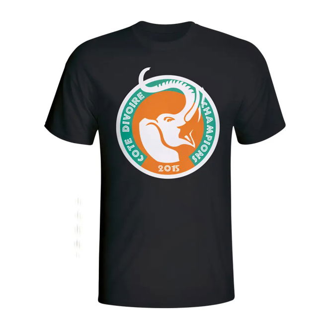 Top-Tier Ivory Coast 2015 African Nation Winners Tee (Black)
