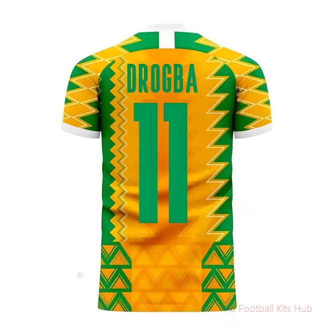 Ivory Coast 2025-2026 Home Concept Football Kit (Libero) (DROGBA 11)