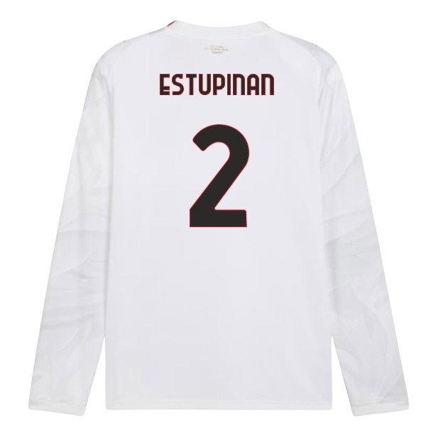[DDJ] 2026 2027 AC Milan Long Sleeve Shirt Away Kit (Estupinan 2)