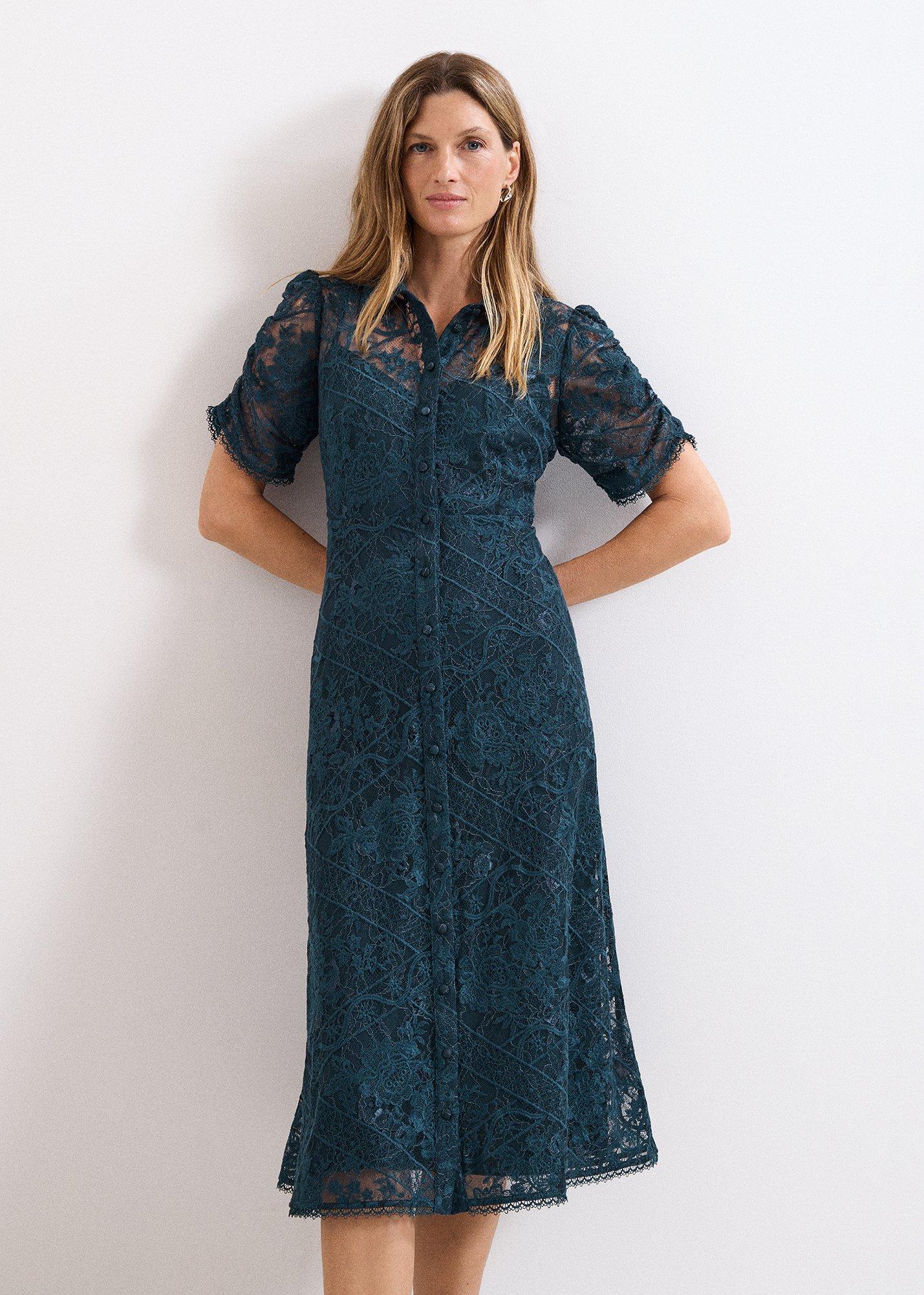 Lunna Lace Midi Skirt Dress