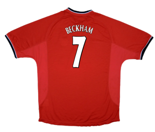 Manchester United 2000-02 Home Jersey ((Excellent) XXL) (Beckham 7)