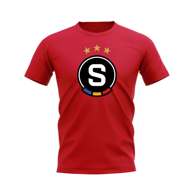Sparta Prague Badge T-Shirt Team Red Season Collection Supporter Version