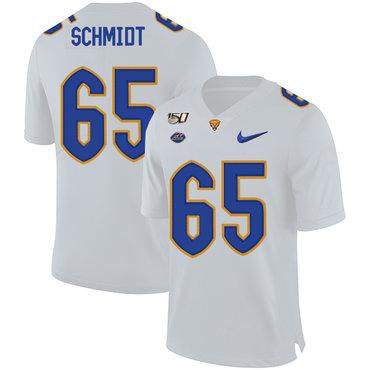 Men's None White 2024 college football Joe Schmidt #65 official