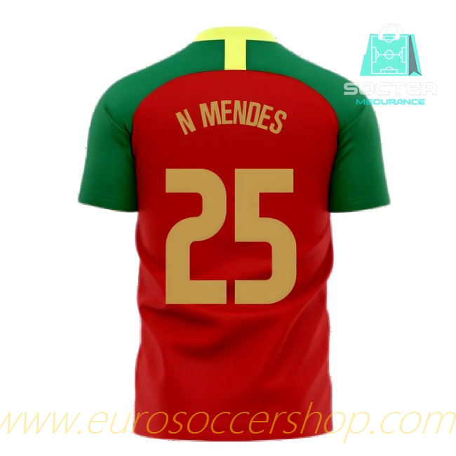 2025-26 Edition Portugal Home Genuine Concept (N.MENDES 25)