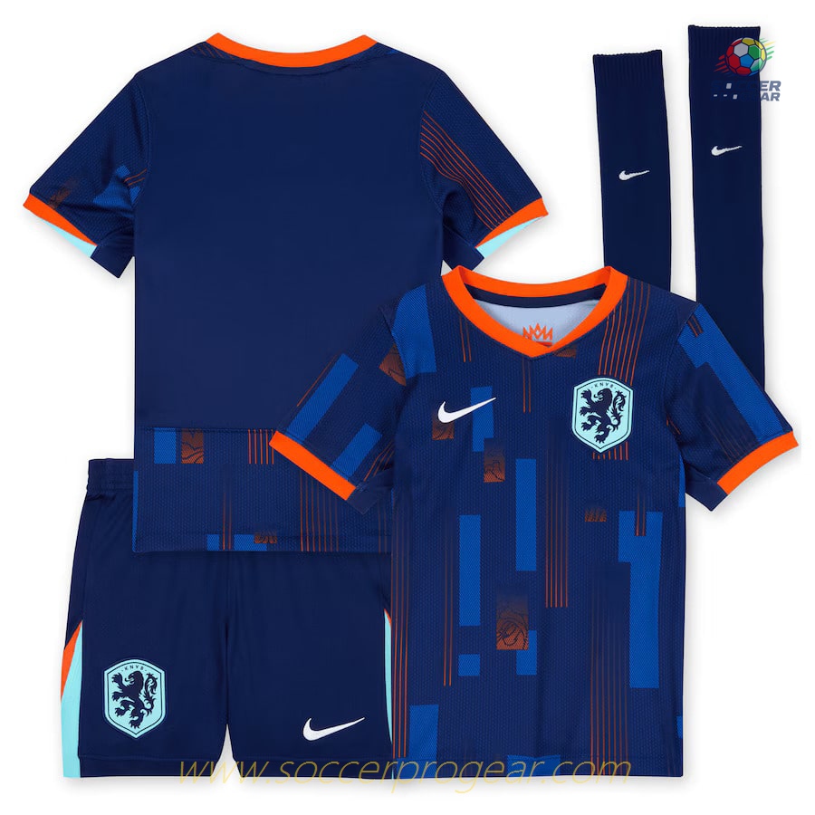 Netherlands Away Kids Football Kit Soccer Shirt 2024-2025 Season