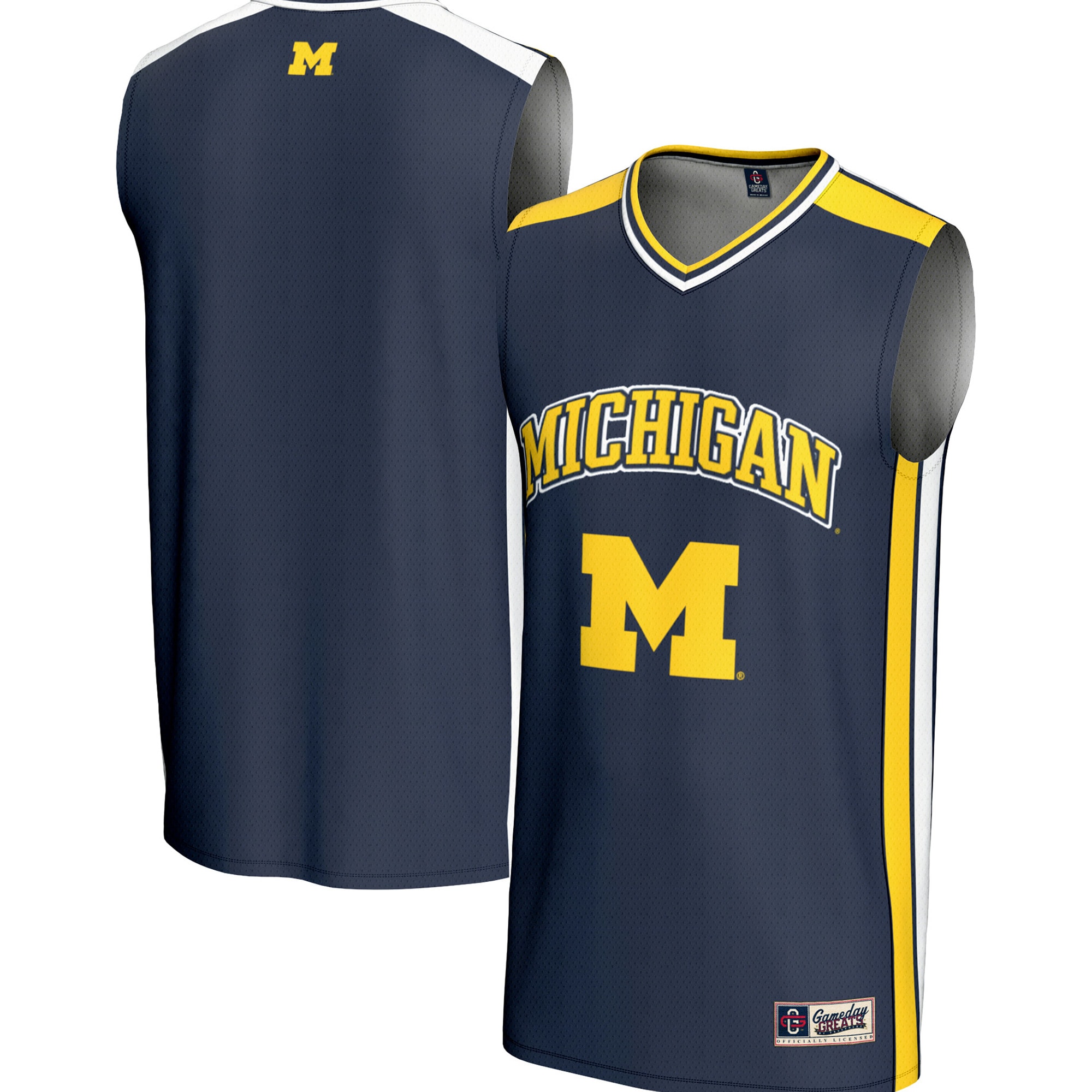 [NJP] Michigan Wolverines GameDay Greats Spirit Basketball Jersey - Navy
