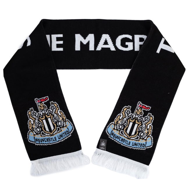 Authentic 2025-2026 Newcastle Scarf With Retro Design - Rising Star