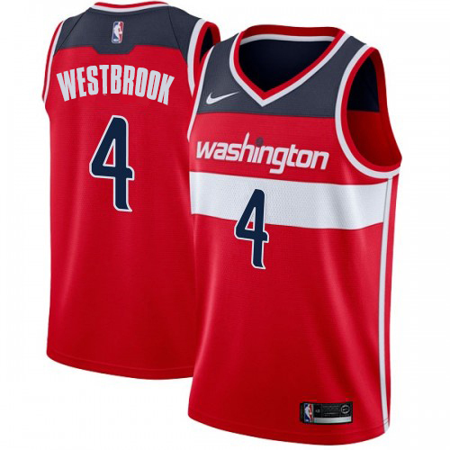 Red Nike R. Westbrook #4 NBA Jersey NBA Fan Apparel Game Day Wear