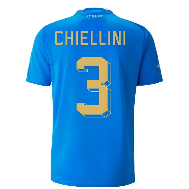 2022-2023 Italy Home Shirt (Chiellini 3) Oranje Official