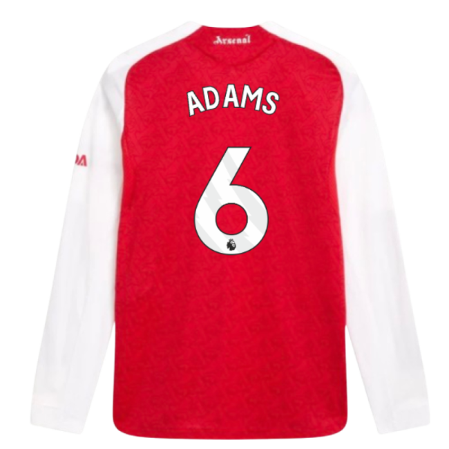 2025-2026 Arsenal Authentic Long Sleeve Home Shirt (Adams 6) - premium