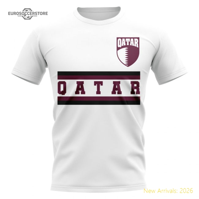 Exceptional Qatar Core Football Country T-shirt (white)
