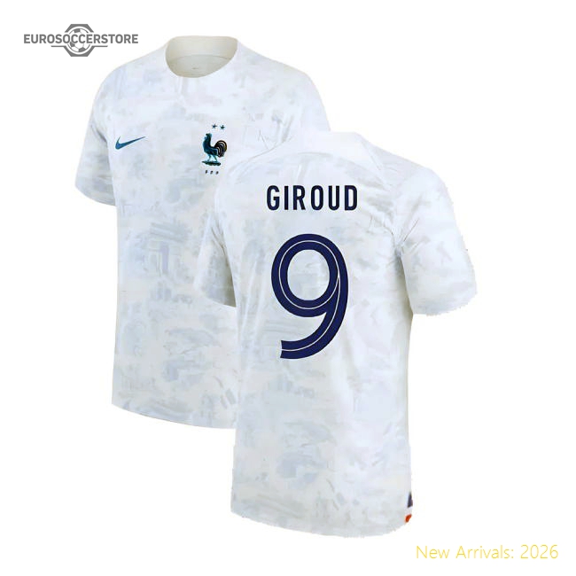 Official France 2022-2023 Away Jersey - Moisture-management