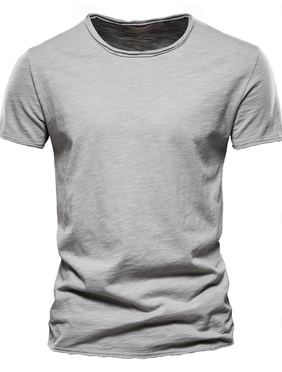 Men's T Shirt Tee Top Short Sleeves Crew Neck Summer Plain Fashion