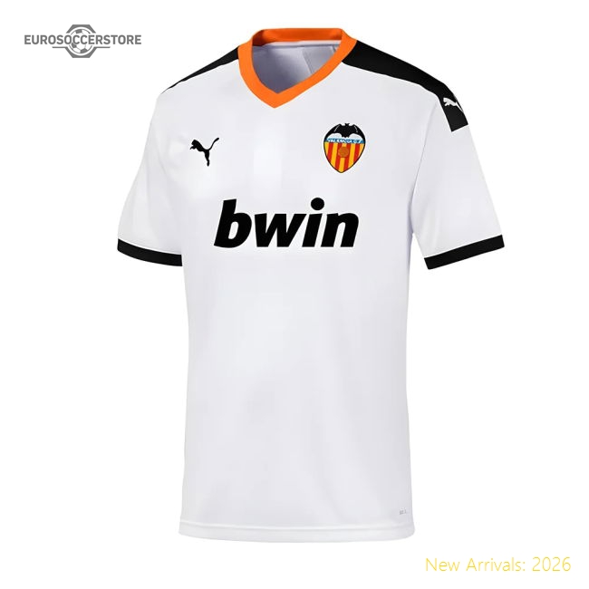 2019-2020 Valencia Cf Home Puma Shirt (kids) - Fan Design