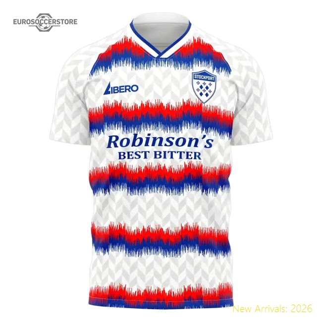 2025-2026 Stockport Away Concept Football Kit Libero Supporter Version