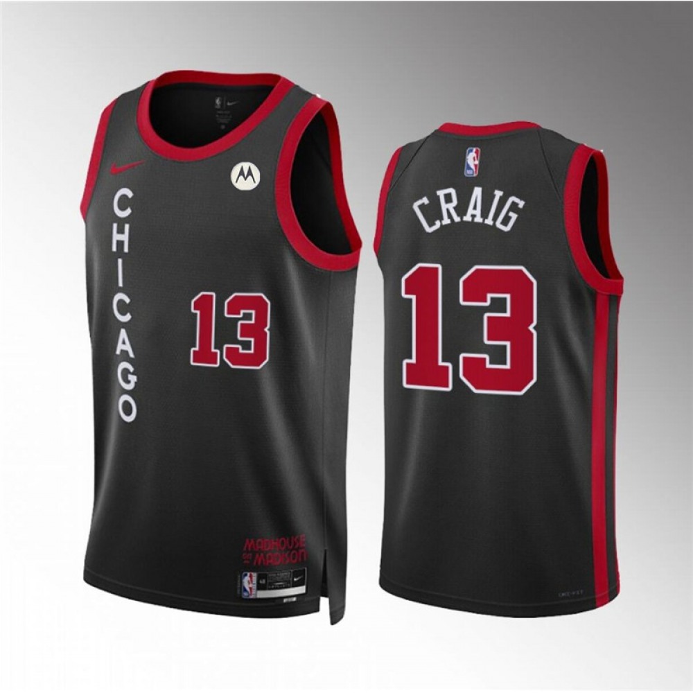 Durable 13 Chicago Bulls Jersey Black - City Edition - Fan Favorite