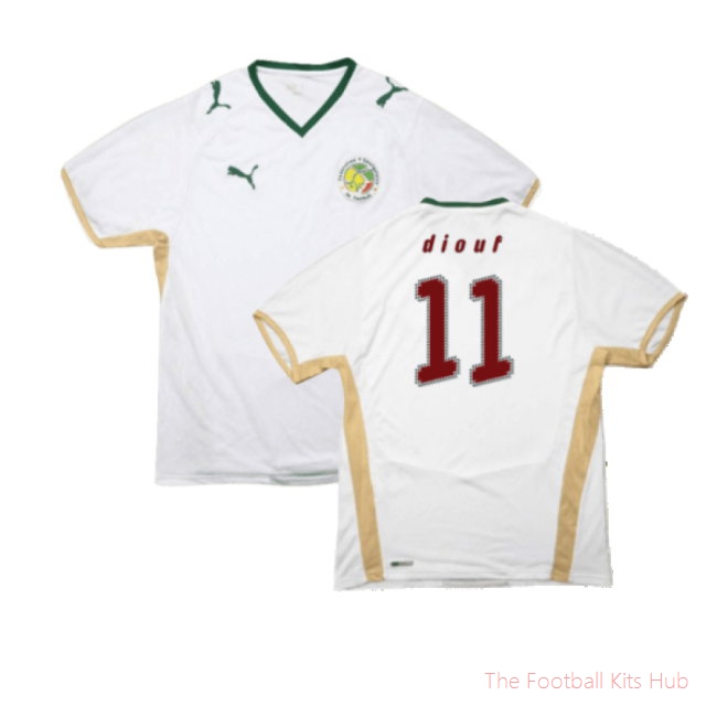 Senegal 2008-10 Home Shirt (S) (Very Good) (Diouf 11)