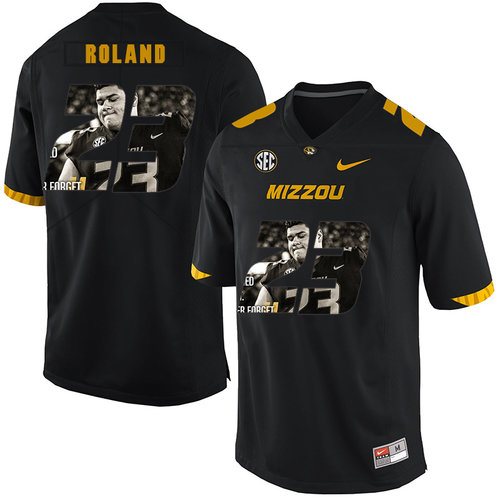 Men's None Black 2024 official Johnny Roland #23 home jersey Jersey