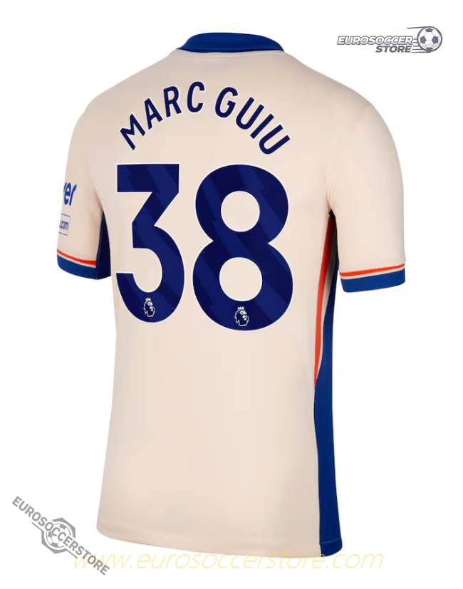 Marc Guiu's Chelsea Away Jersey, Number 38, for the 24-25 Season