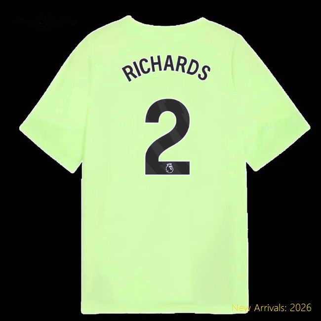 2025-2026 Man City Training Jersey (Fizzy Apple) - Kids (Richards 2)