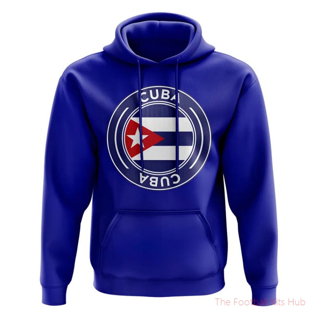 Men Cuba Football Badge Hoodie (Royal)
