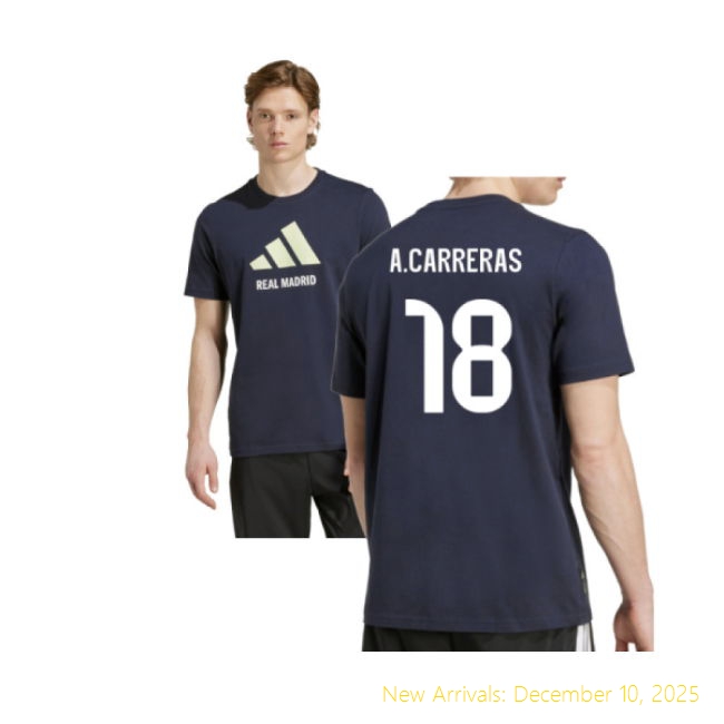 Authentic 2025-2026 RM Real Madrid Seasonal Graphic Tee (Legend Ink)