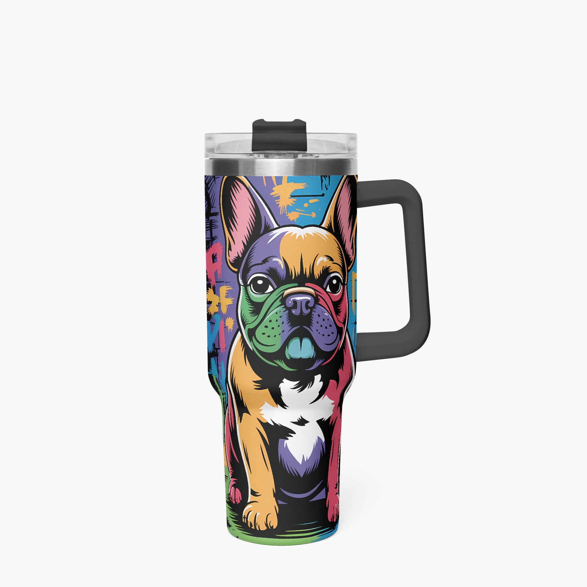 Durable Ziggy - Comfortable Car Tumbler Cup For Frenchie Pups